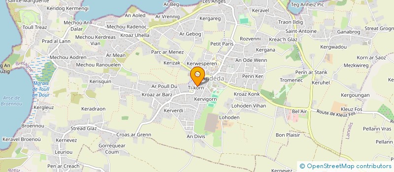 localisation de l'entreprise MONSIEUR GILBERT DARNEL  LANDEDA