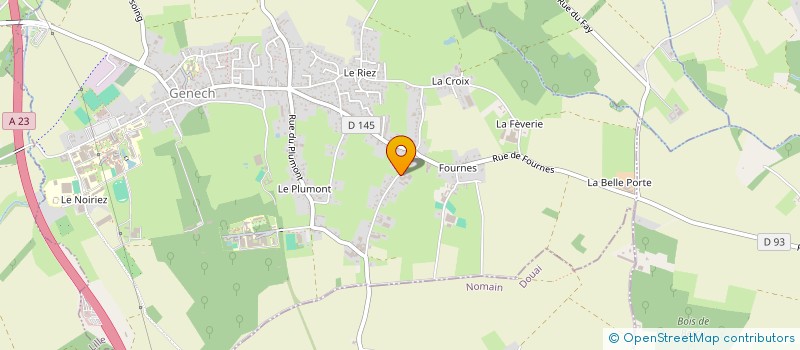 localisation de l'entreprise MONSIEUR GILBERT DASSONNEVILLE  GENECH