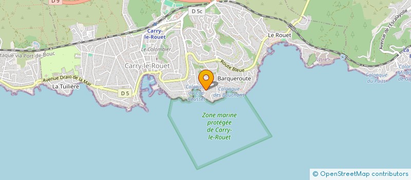 localisation de l'entreprise MONSIEUR GILBERT DEL GHINGARO à CARRY-LE-ROUET