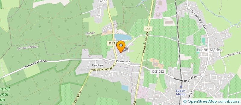 localisation de l'entreprise MONSIEUR GILBERT DELAPLACE  LUDON-MEDOC