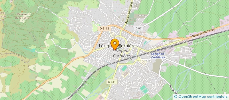 localisation de l'entreprise MONSIEUR GILBERT DELMAS  LEZIGNAN-CORBIERES