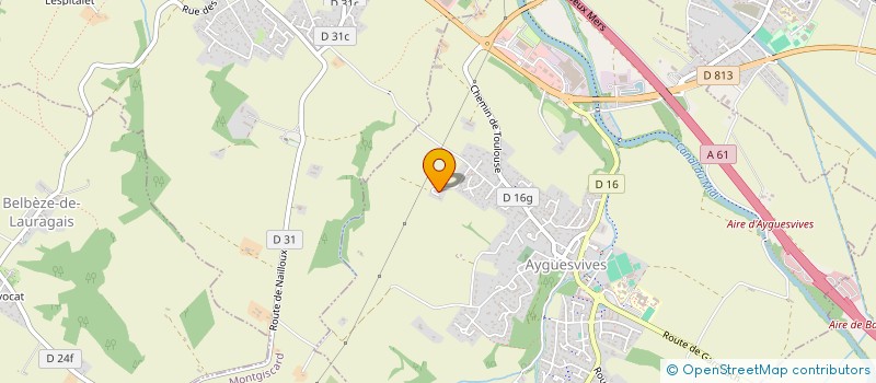 localisation de l'entreprise MONSIEUR GILBERT DELMAS  AYGUESVIVES