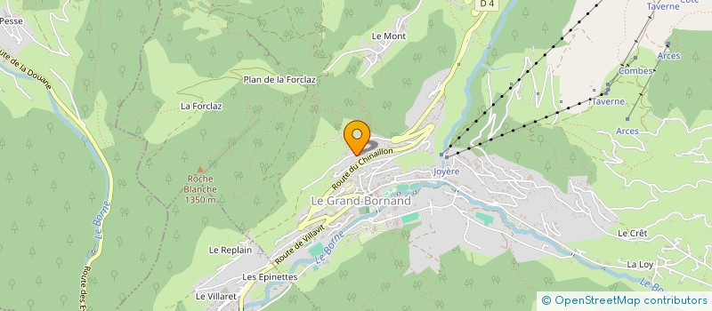 localisation de l'entreprise MONSIEUR GILBERT DELOCHE  LE GRAND BORNAND