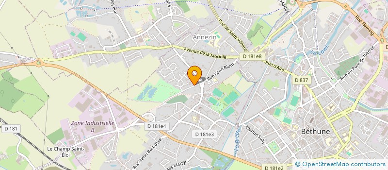 localisation de l'entreprise MONSIEUR GILBERT DELPERIE à ANNEZIN