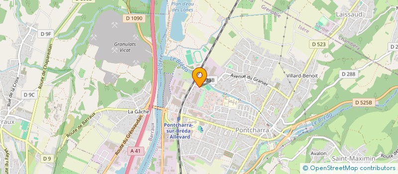 localisation de l'entreprise MONSIEUR GILBERT DELPLANQUE  PONTCHARRA