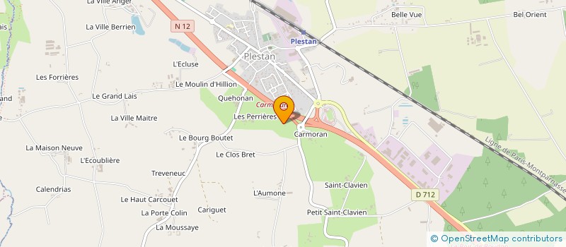 localisation de l'entreprise MONSIEUR GILBERT DENIS  PLESTAN