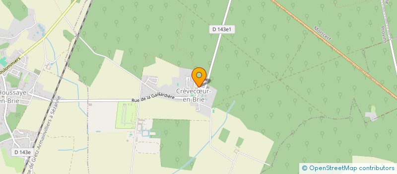 localisation de l'entreprise MONSIEUR GILBERT DEPRET  CREVECUR-EN-BRIE