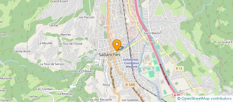 localisation de l'entreprise MONSIEUR GILBERT DERISOUD  SALLANCHES