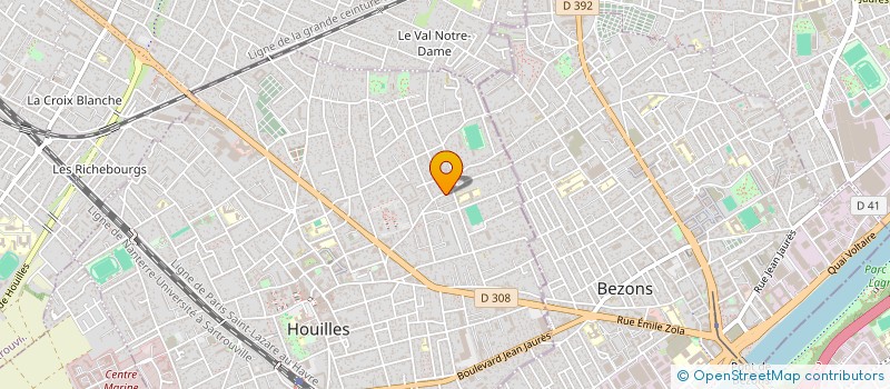 localisation de l'entreprise MONSIEUR GILBERT DEROUET  HOUILLES