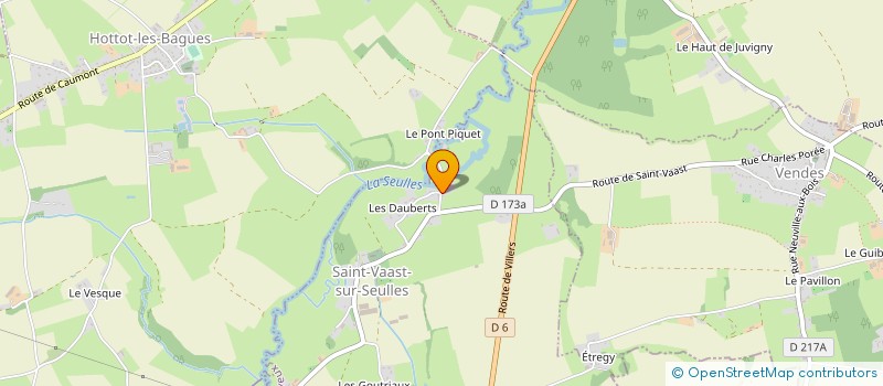 localisation de l'entreprise MONSIEUR GILBERT DESSEAUX  HOTTOT LES BAGUES