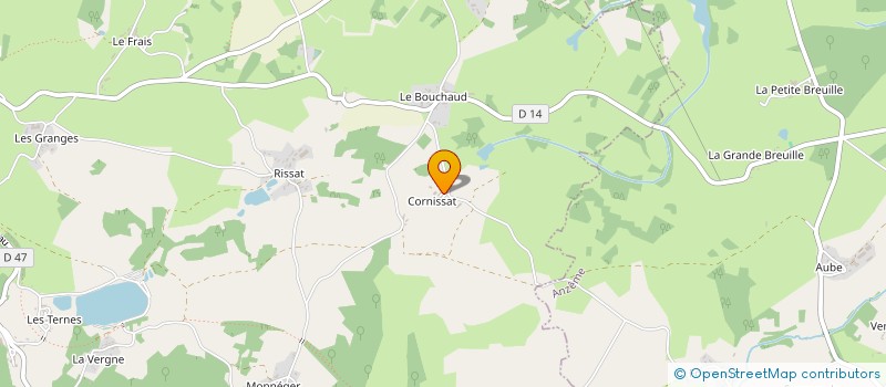 localisation de l'entreprise MONSIEUR GILBERT DESTOUCHES à BUSSIERE-DUNOISE