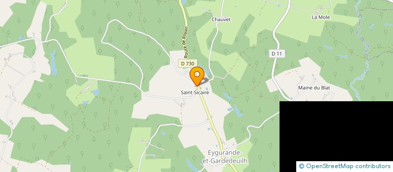 localisation de l'entreprise MONSIEUR GILBERT DEVAURE à EYGURANDE-ET-GARDEDEUIL