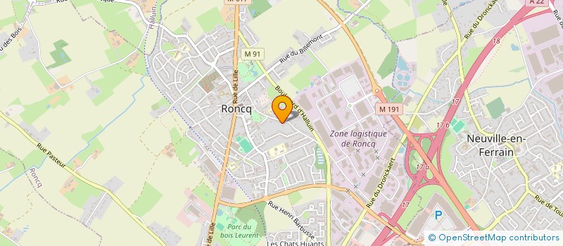 localisation de l'entreprise MONSIEUR GILBERT DEVOS à RONCQ