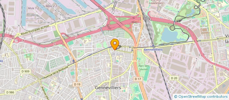 localisation de l'entreprise MONSIEUR GILBERT DHUMERELLE à GENNEVILLIERS