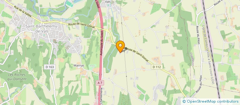 localisation de l'entreprise MONSIEUR GILBERT DIDIER  SAINT-BARTHELEMY-DE-VALS