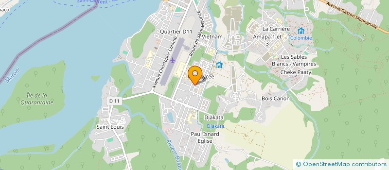 localisation de l'entreprise MONSIEUR GILBERT DOLLOUE à SAINT-LAURENT-DU-MARONI
