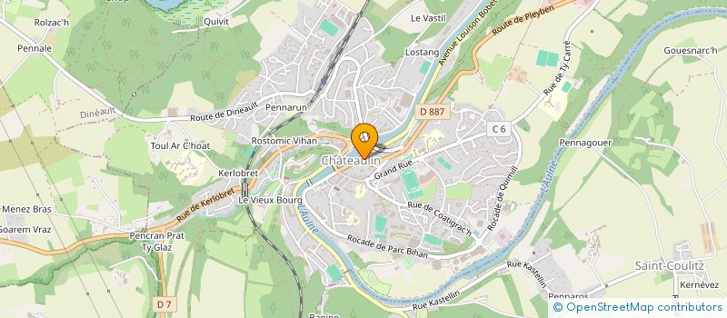 localisation de l'entreprise MONSIEUR GILBERT DONNIO  CHATEAULIN