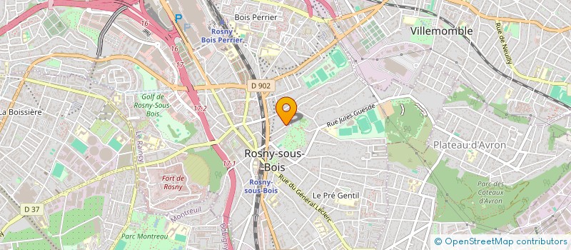 localisation de l'entreprise MONSIEUR GILBERT DORE à ROSNY-SOUS-BOIS