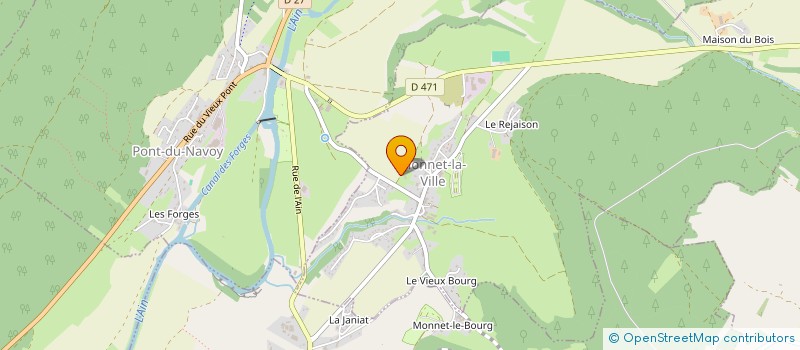 localisation de l'entreprise MONSIEUR GILBERT DROZ-GREY à PONT-DU-NAVOY