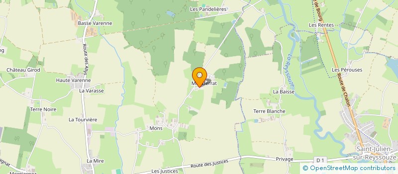 localisation de l'entreprise MONSIEUR GILBERT DRUARD  SAINT-JEAN-SUR-REYSSOUZE