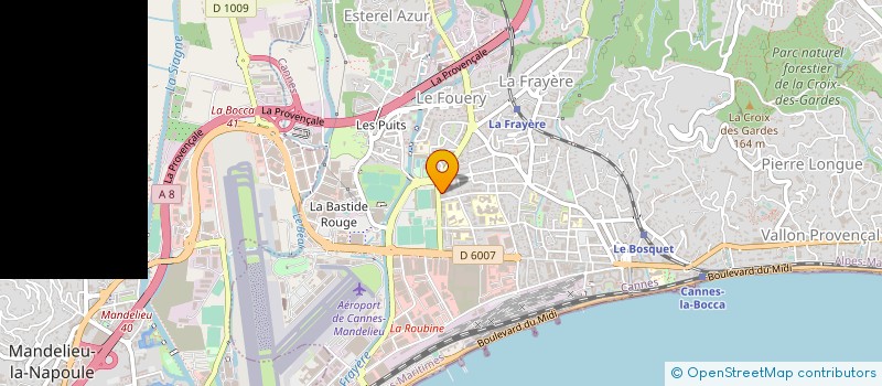 localisation de l'entreprise MONSIEUR GILBERT DUBBIOSI à CANNES