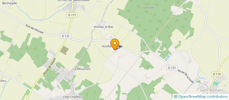 localisation de l'entreprise MONSIEUR GILBERT DUBOIS  SAINT-ROMAIN-DE-BENET