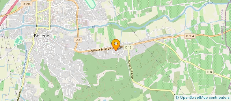 localisation de l'entreprise MONSIEUR GILBERT DUBOIS  BOLLENE