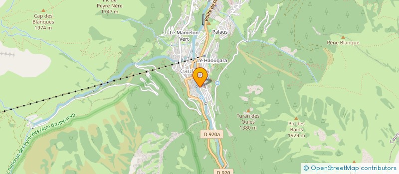 localisation de l'entreprise MONSIEUR GILBERT DUCASSE  CAUTERETS