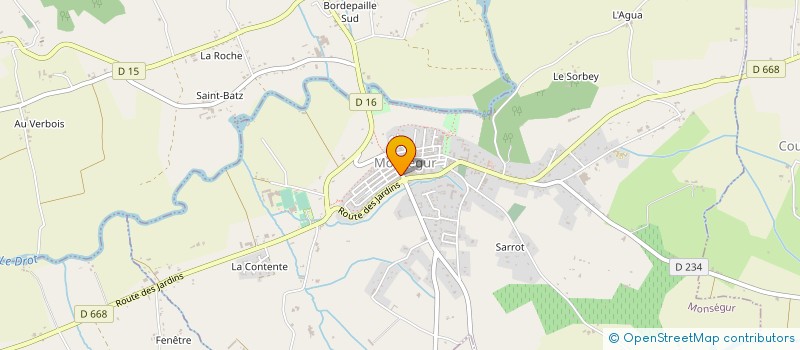 localisation de l'entreprise MONSIEUR GILBERT DUCOS  MONSEGUR