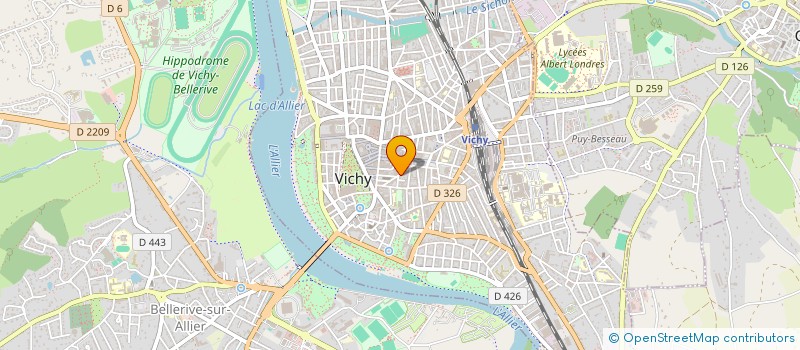 localisation de l'entreprise MONSIEUR GILBERT DURAND à VICHY
