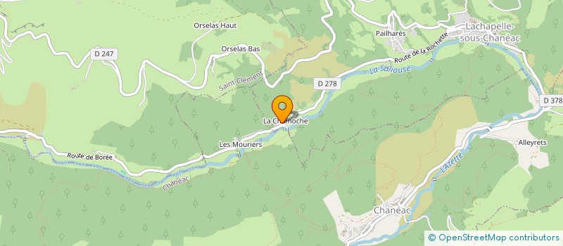 localisation de l'entreprise MONSIEUR GILBERT DURAND  LACHAPELLE-SOUS-CHANEAC