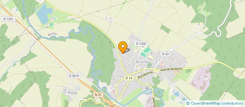 localisation de l'entreprise MONSIEUR GILBERT DUROUX  BRAINE