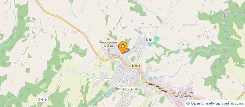 localisation de l'entreprise MONSIEUR GILBERT ENJALBERT  RIEUPEYROUX