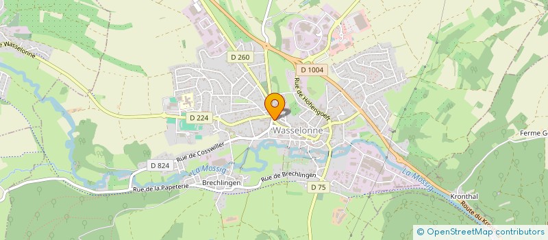 localisation de l'entreprise MONSIEUR GILBERT ETIENNE  WASSELONNE