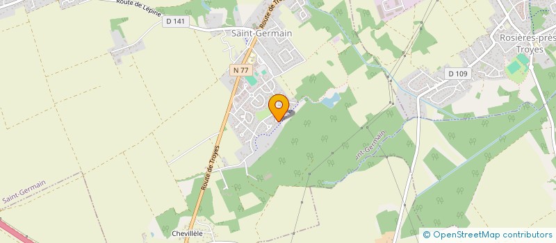 localisation de l'entreprise MONSIEUR GILBERT ETIENNE  SAINT-GERMAIN