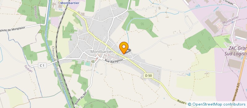 localisation de l'entreprise MONSIEUR GILBERT FALBA  MONTBARTIER