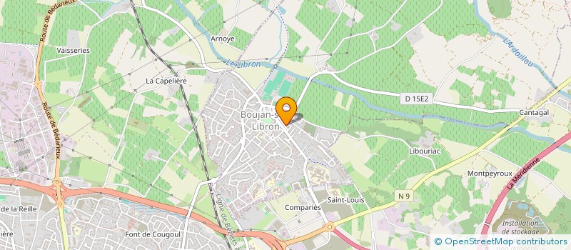 localisation de l'entreprise MONSIEUR GILBERT FAURE  BOUJAN-SUR-LIBRON