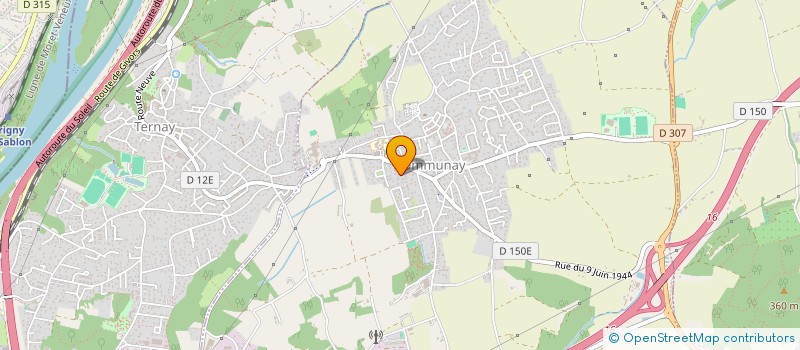 localisation de l'entreprise MONSIEUR GILBERT FAVERO  COMMUNAY