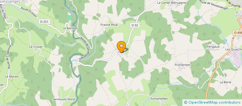 localisation de l'entreprise MONSIEUR GILBERT FAYASSON à USSON-EN-FOREZ