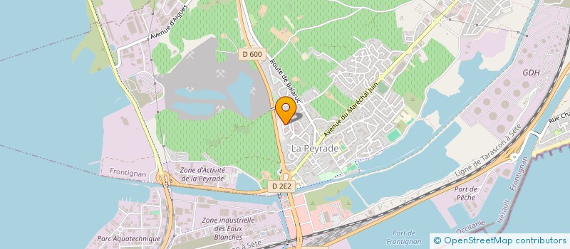 localisation de l'entreprise MONSIEUR GILBERT FERRERES  FRONTIGNAN