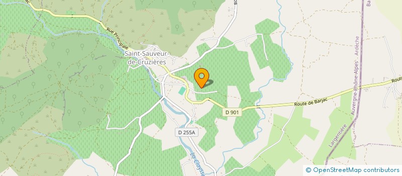 localisation de l'entreprise MONSIEUR GILBERT FIOL  SAINT-SAUVEUR-DE-CRUZIERES
