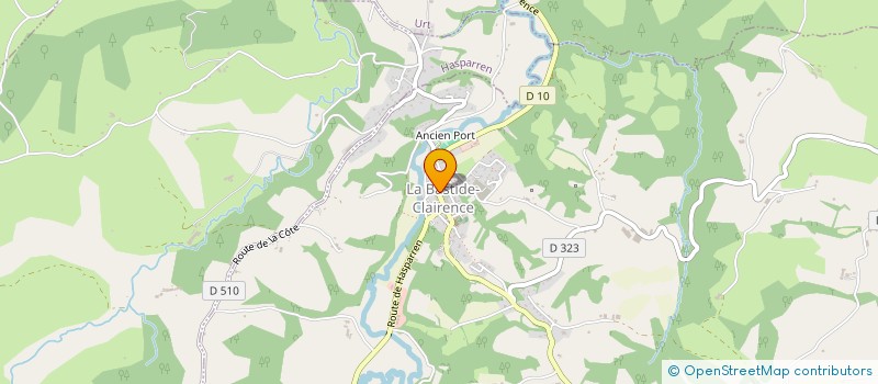 localisation de l'entreprise MONSIEUR GILBERT FOIX  LA BASTIDE-CLAIRENCE