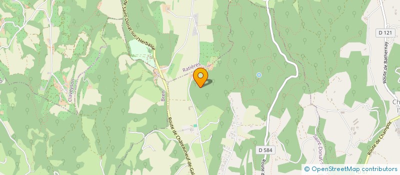 localisation de l'entreprise MONSIEUR GILBERT FOMBONNE  SAINT DONAT SUR L'HERBASSE