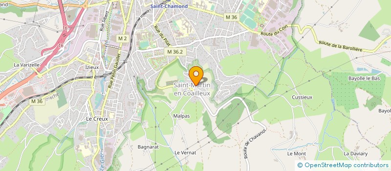 localisation de l'entreprise MONSIEUR GILBERT FRANC à SAINT-CHAMOND