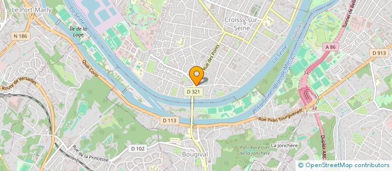 localisation de l'entreprise MONSIEUR GILBERT FRICAUX  CROISSY-SUR-SEINE