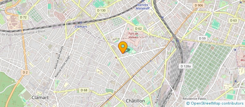 localisation de l'entreprise MONSIEUR GILBERT FROID  CHATILLON