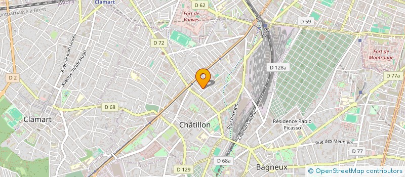 localisation de l'entreprise MONSIEUR GILBERT FROMENT  CHATILLON