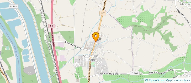 localisation de l'entreprise MONSIEUR GILBERT FUZIER  SAULCE-SUR-RHONE