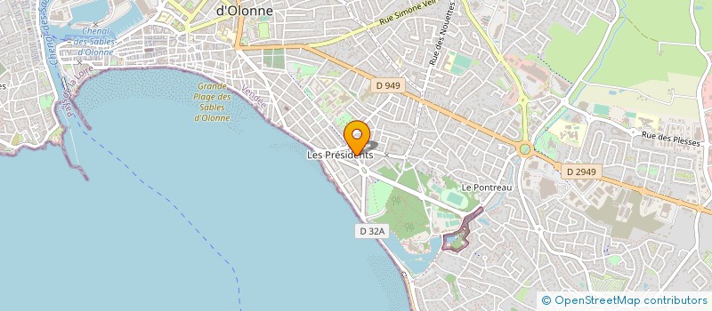 localisation de l'entreprise MONSIEUR GILBERT GABIGNON  LES SABLES D'OLONNE