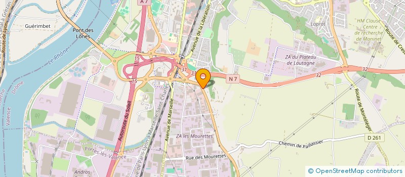 localisation de l'entreprise MONSIEUR GILBERT GAGGIOLI à VALENCE